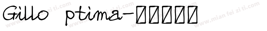 Gillo ptima字体转换